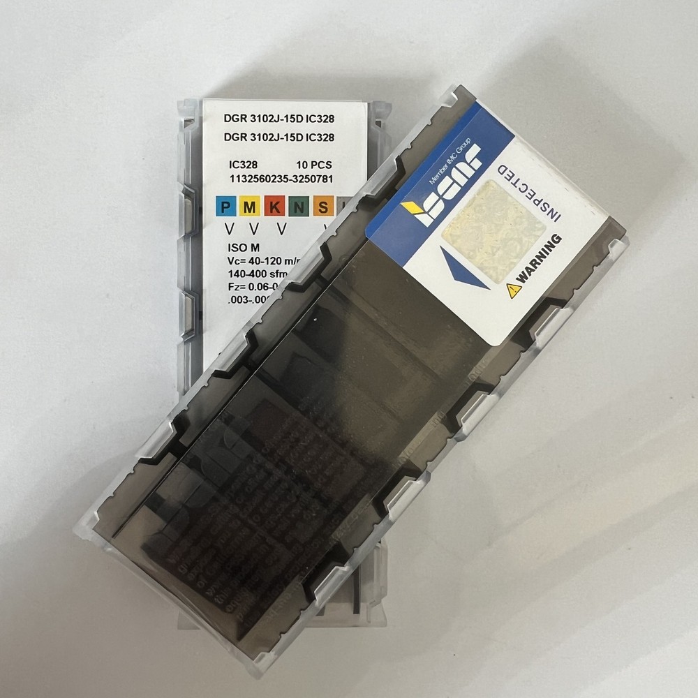 ISCAR / DGR3102J-15D IC328 / Blade CNC d'alliage dur 10 Pcs