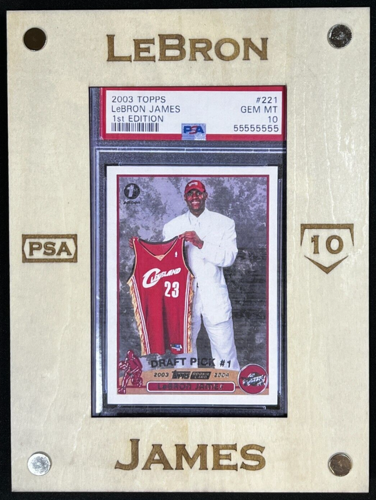 iWoodMD PSA Graded Card Frame - Lebron James PSA 10 (frame only)