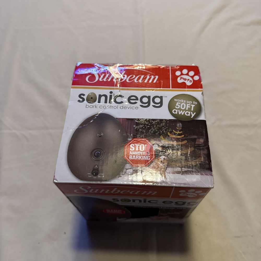 Sunbeam SBBCU1 Sonic Egg Ultrasonic Bark Control Device