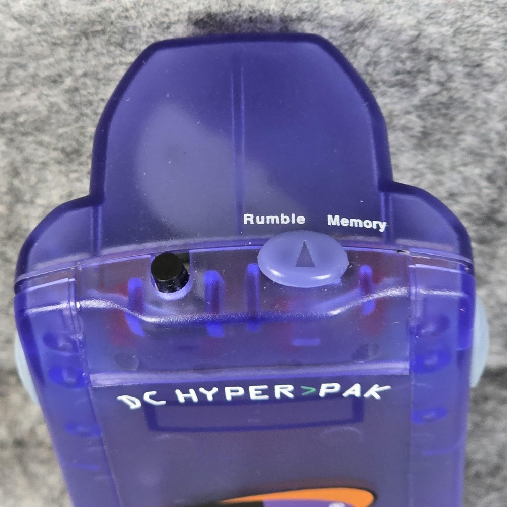Nyko DC Hyper Pak Purple Memory Card Rumble Sega Dreamcast Controller Accessory