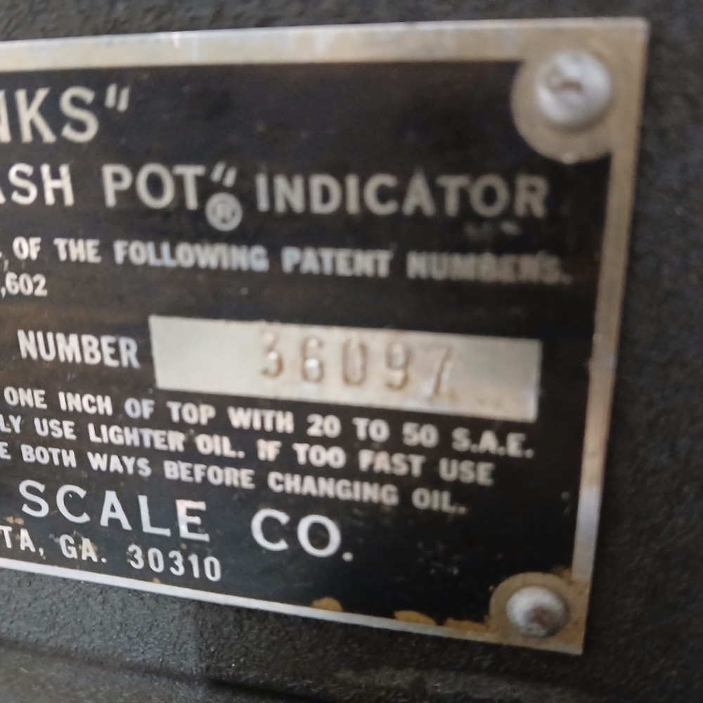 Vintage SPINKS "Paddle Dash Pot" Indicator Scale Model D NOT TESTED