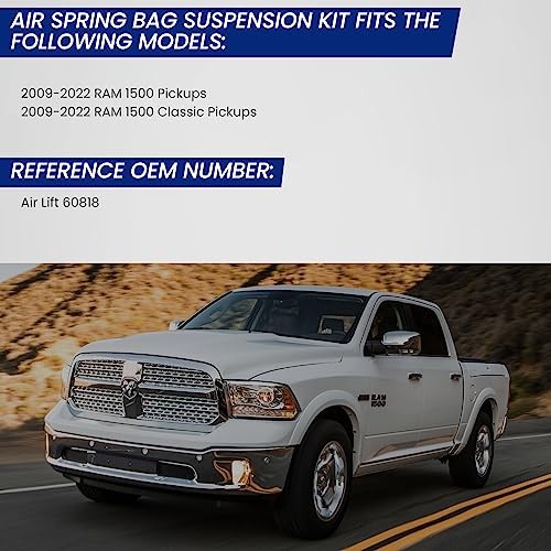 Air Spring Bag Suspension Kit Compatible with 09-22 Ram 1500/1500 Classic