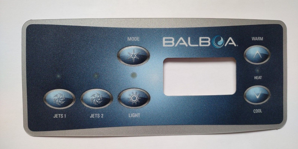 Balboa 6 Button Hot Tub Overlay-2 Jets/Temp/Light