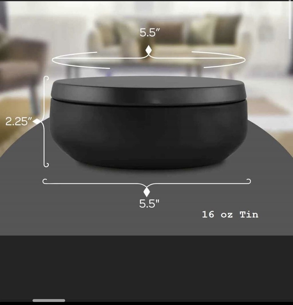 16 oz tin candle