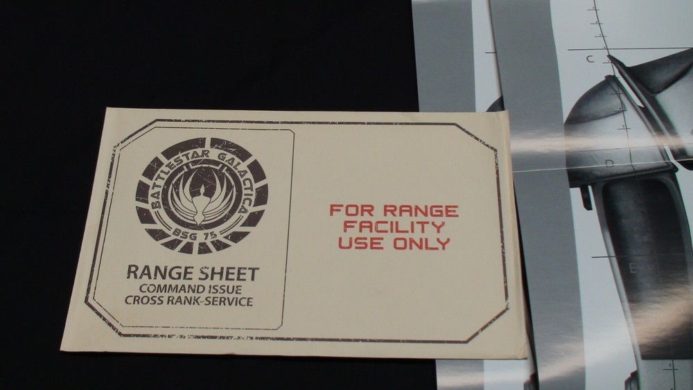 Loot Crate Battlestar Galatica Range Sheet Target Poster 2 Pack!