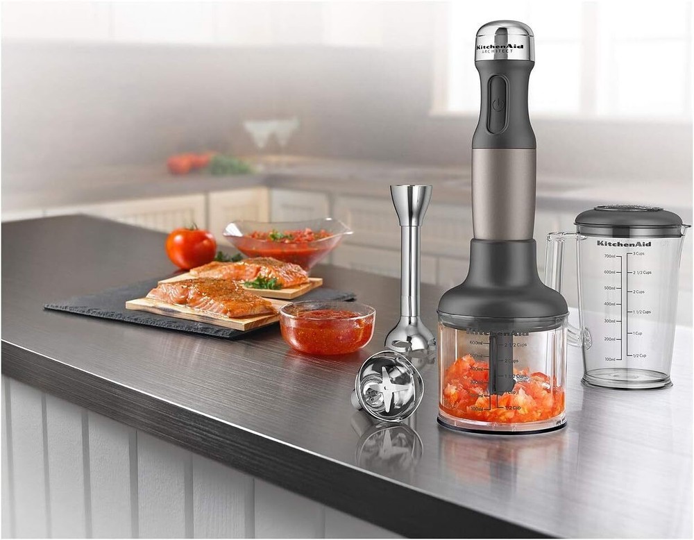 KitchenAid KHB2561ACS Architect Series 5-Speed Hand Blender - Coco Silver