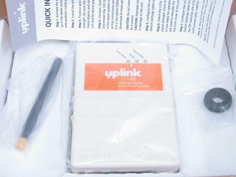Uplink CDMA EZ Universal Cellular Alarm Communicator 4-Input 2-Relay Output