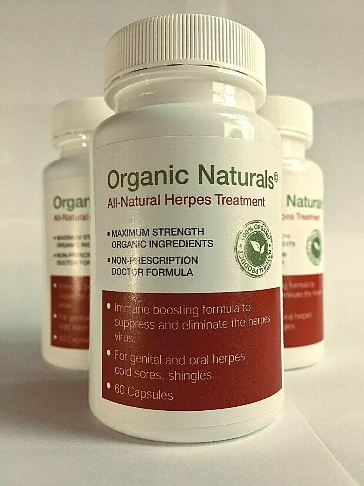 All-Natural Outbreak Treatment Supplement- by Organic Naturals - 60 Capsules