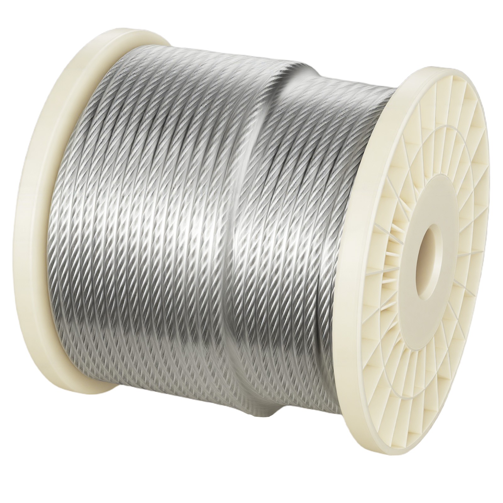 VEVOR Galvanized Carbon Steel Cable 1/4 in 7 x 19 Wire Rope 250 ft Cable Railing