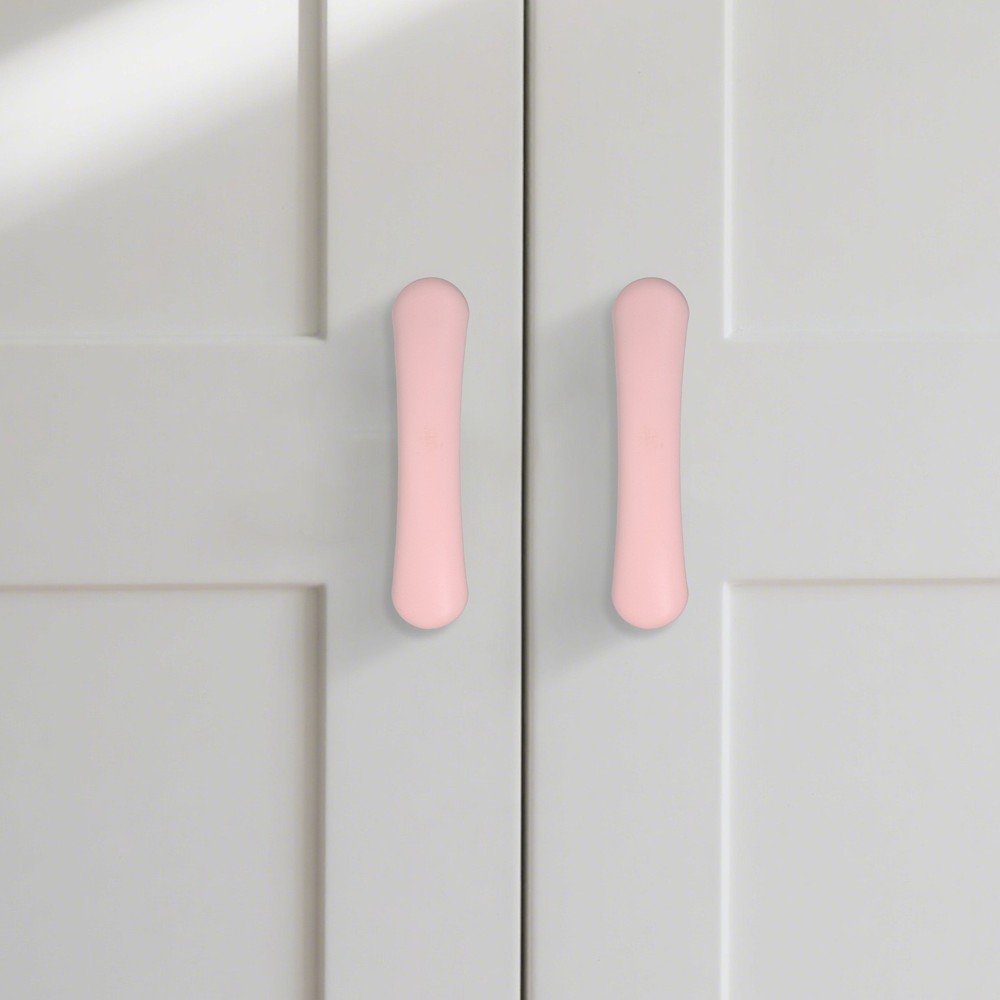 4 Pcs White Ceramic Cabinet Drawer Pulls for Kitchen Cupboard