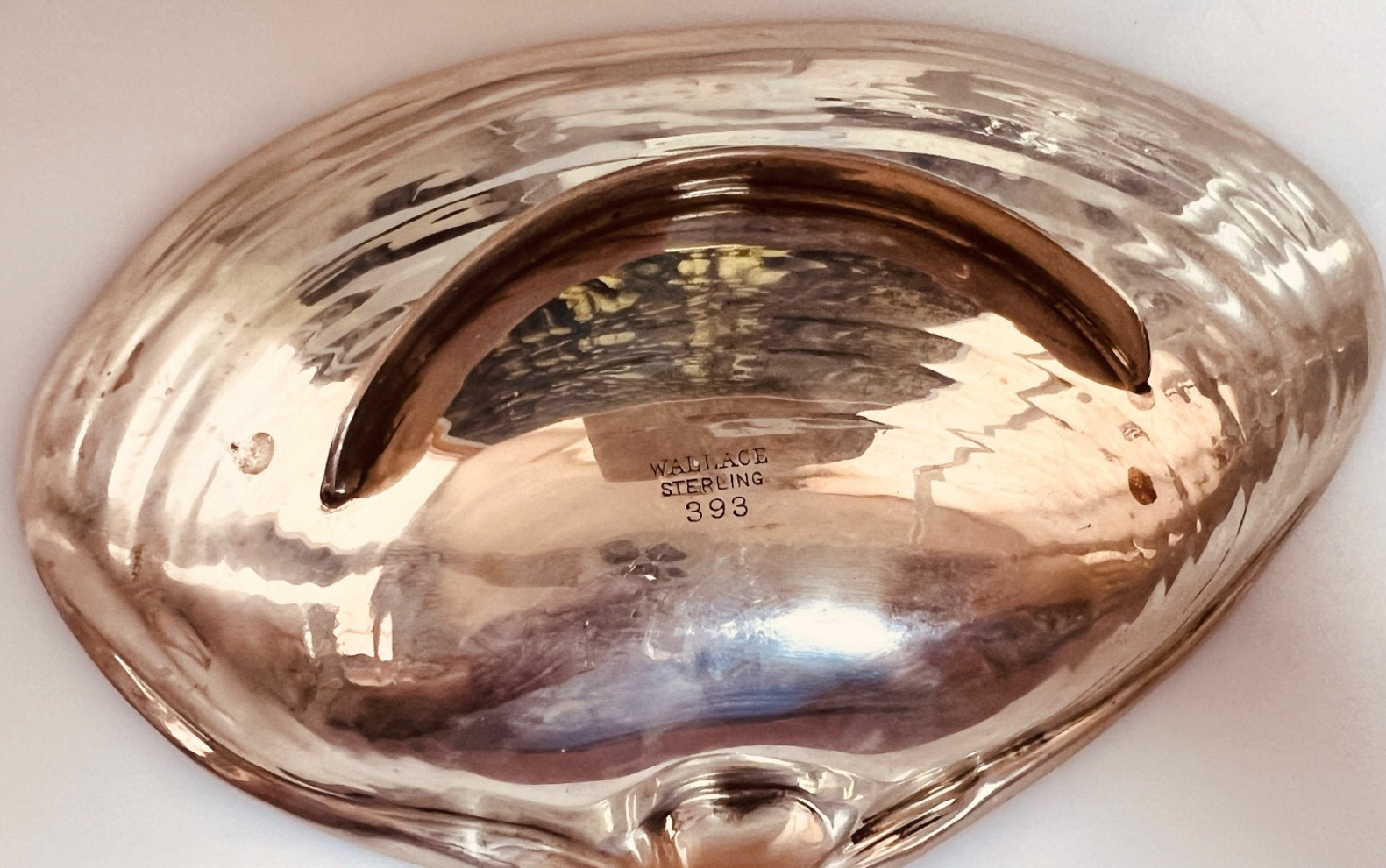 WALLACE STERLING 6 3/16 " CLAM SHELL BOWL 393 GORGEOUS EXCELLENT NO DENTS