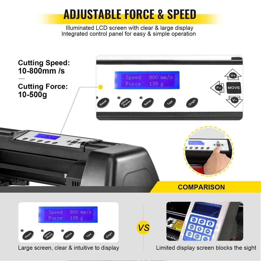 HOT/ 8" 1 Heat Press Sublimation Machine & 53" Vinyl Cutter Cutting Plotter