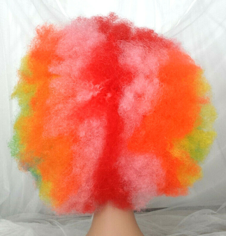 Very Large Rainbow Costume Afro Wig