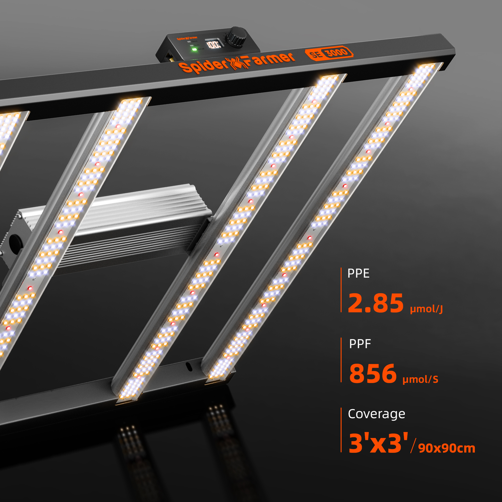 Spider Farmer SE3000 LED Grow Light Bar Samsung Full Spectrum Indoor Plant