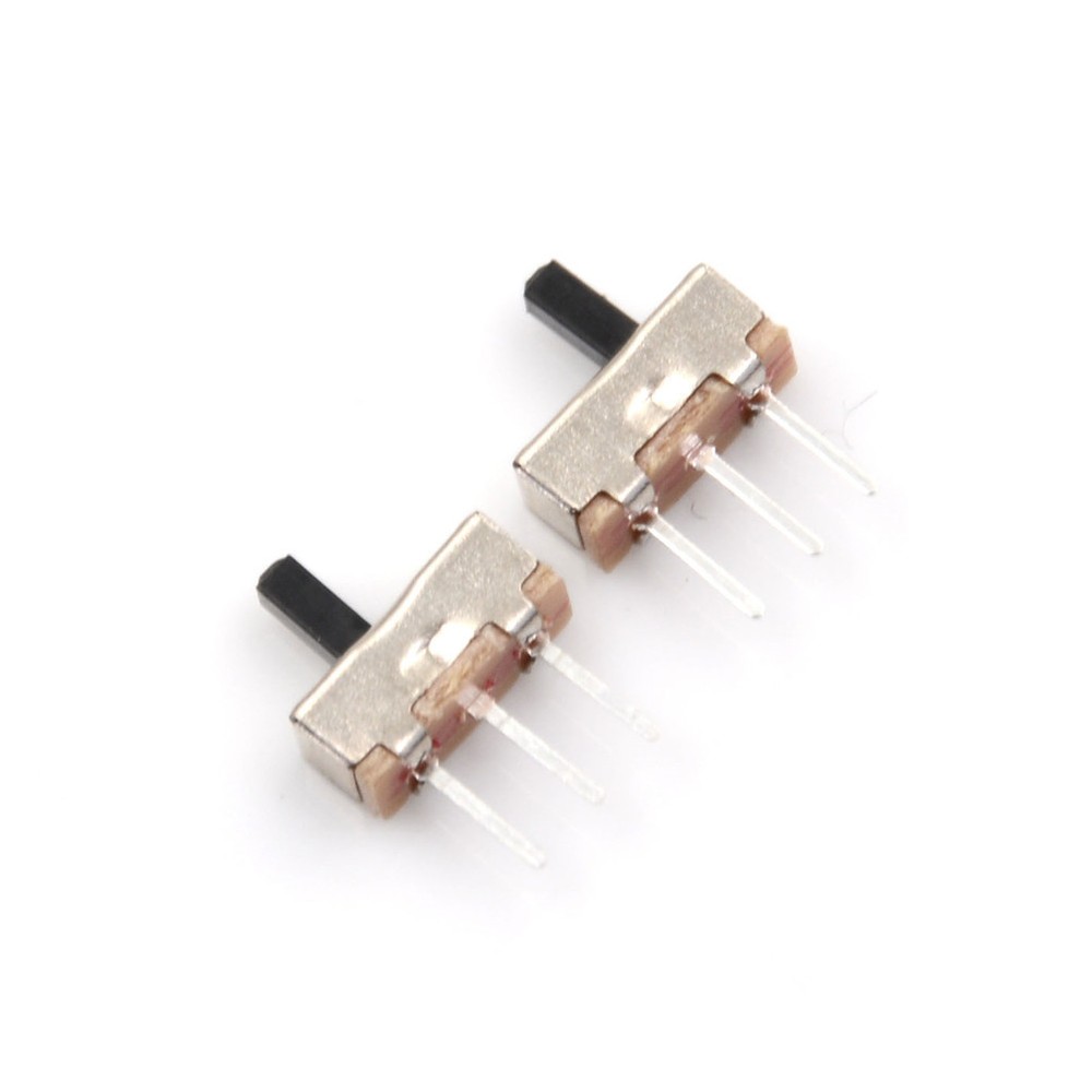 30Pcs 2Position 4mm SPDT 1P2T 3 Pin PCB Panel Vertical Slide Switch、ffPTUKK D_sh