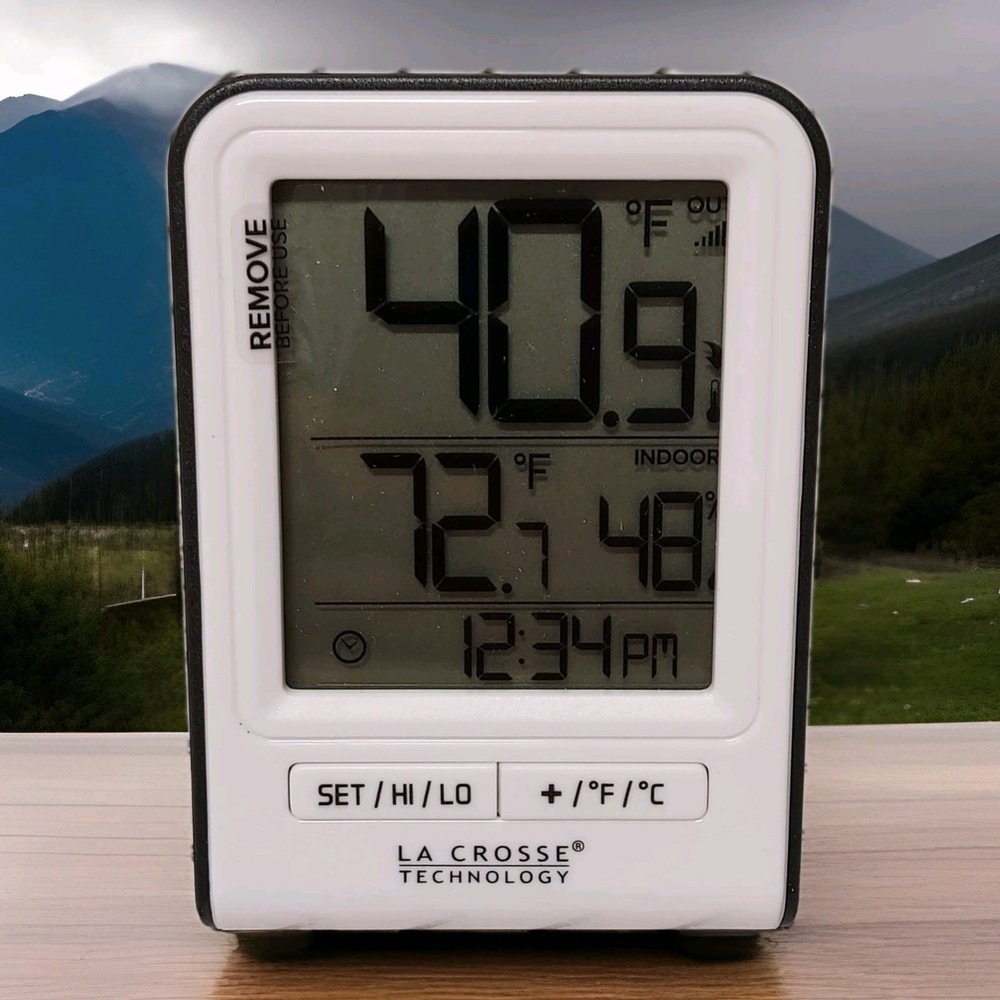 🥥 La Crossr Tech. White Wireless Temperature🆕️NO BOX‼️AS SHOWN👇