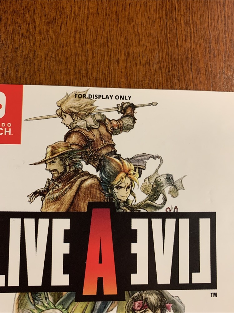 Live A Live - Nintendo Switch - Authentic RARE - For Display Only Artwork