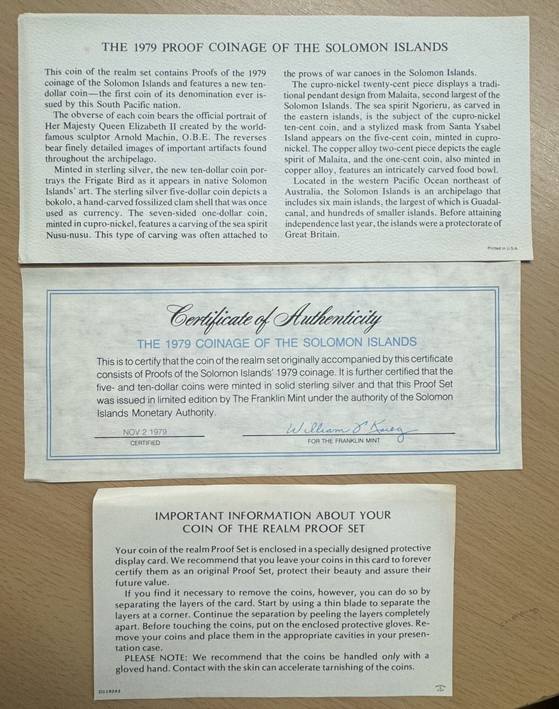 1979 Solomon Islands Proof Set