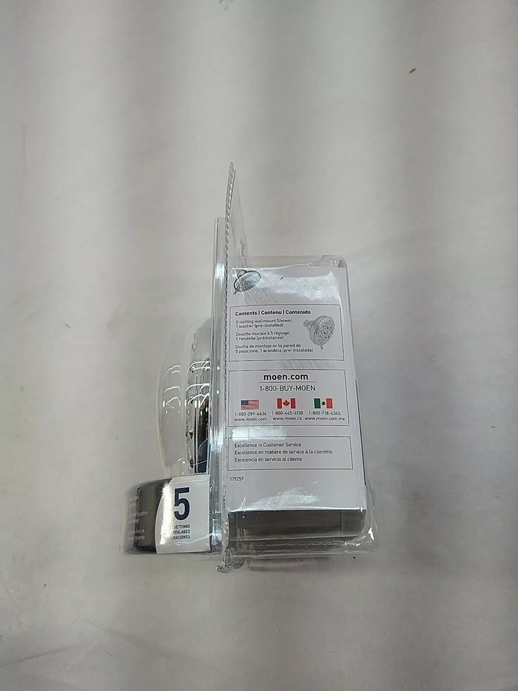 Moen 5 Function Wall mount Showerhead Shwoer Head - Chrome Finish