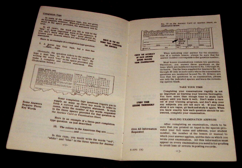 Vintage National Technical Schools Student Guide Book