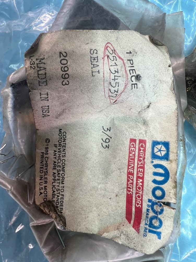 Hard Top Seal Mopar 55134537
