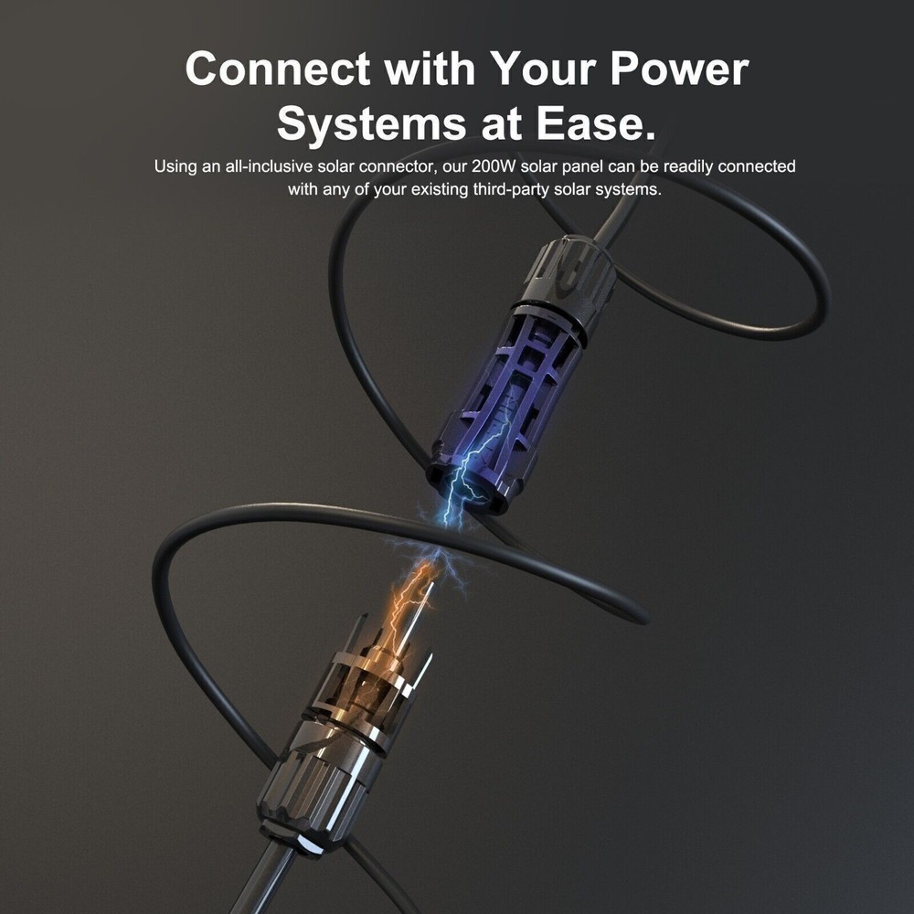 Solar Panel 200W 18 Volt 9BB Cell,Mono High Efficiency 200 Watt PV Module