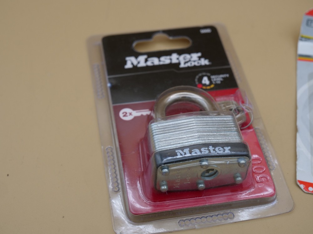 Master Lock Padlock & Tool bench Padlock Lot