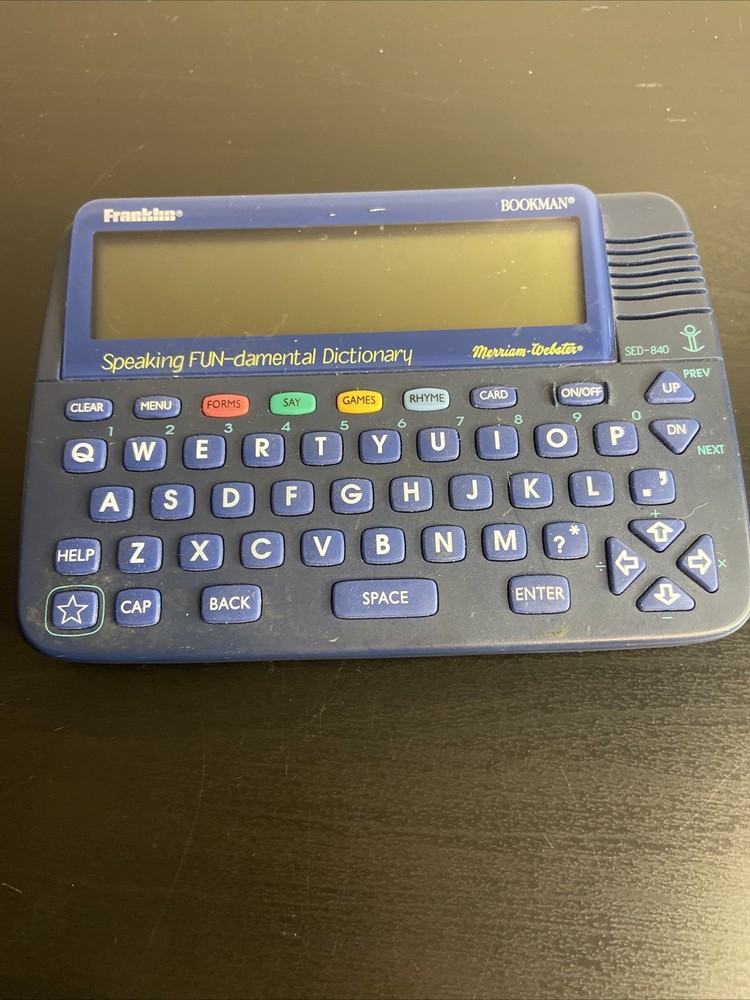 Franklin Bookman SEO-840 Electronic Speaking Dictionary Thesaurus Tested