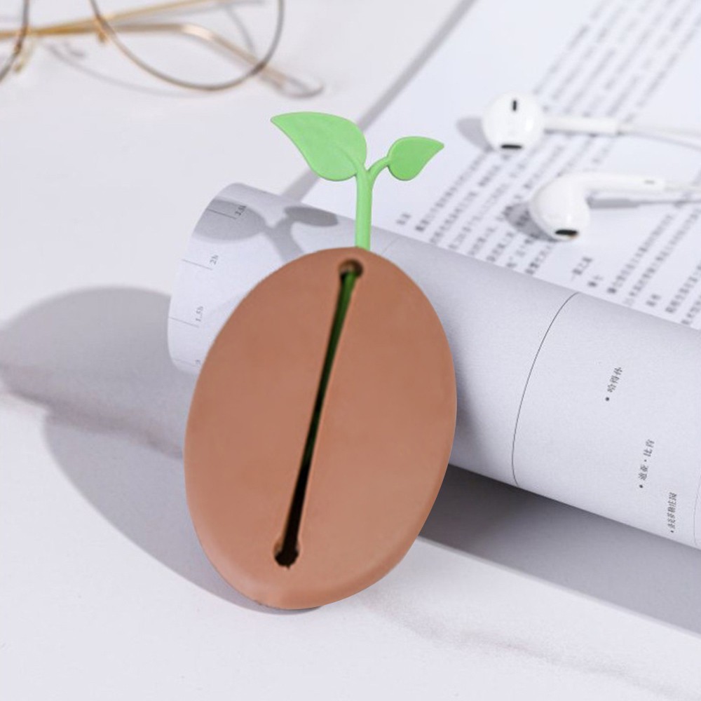 Key Storage Bag Earphone Storage Bag Coffee Bean Shaped Storage Box Creative ☾ а