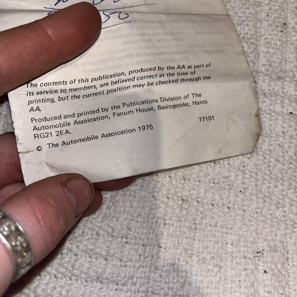 Vintage AA Advance Warning Triangle with Original Box