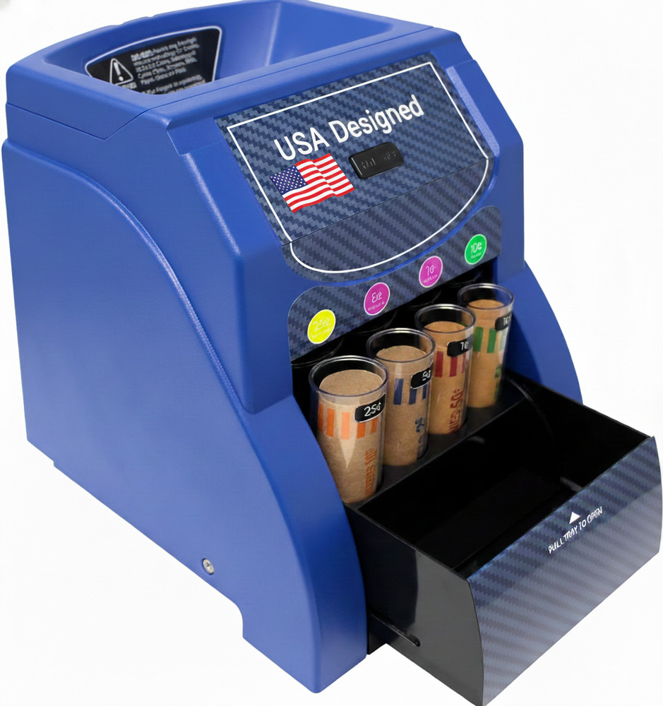 Precision Digital Automatic Coin Sorter and Counter with Batching and Wrapping