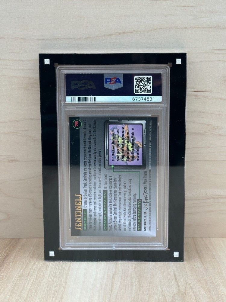 PSA Slabbed Graded Magnetic Trading Card Holder Wall Mountable
