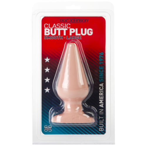 Doc Johnson Classic Butt Plug Beige Smooth Large Anal Probe
