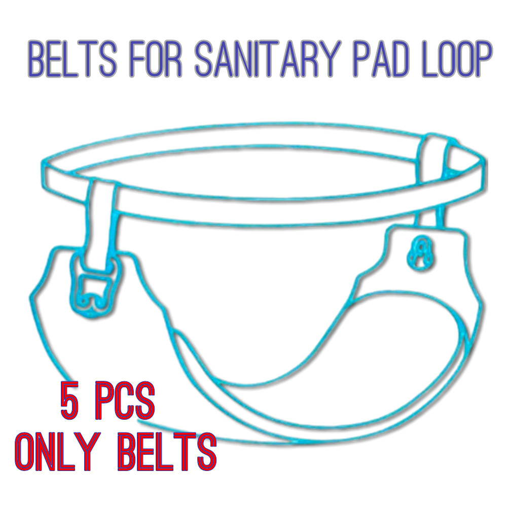 5X Belts for Sanitary Pad Model loop strap with soft (only belts Elastic)