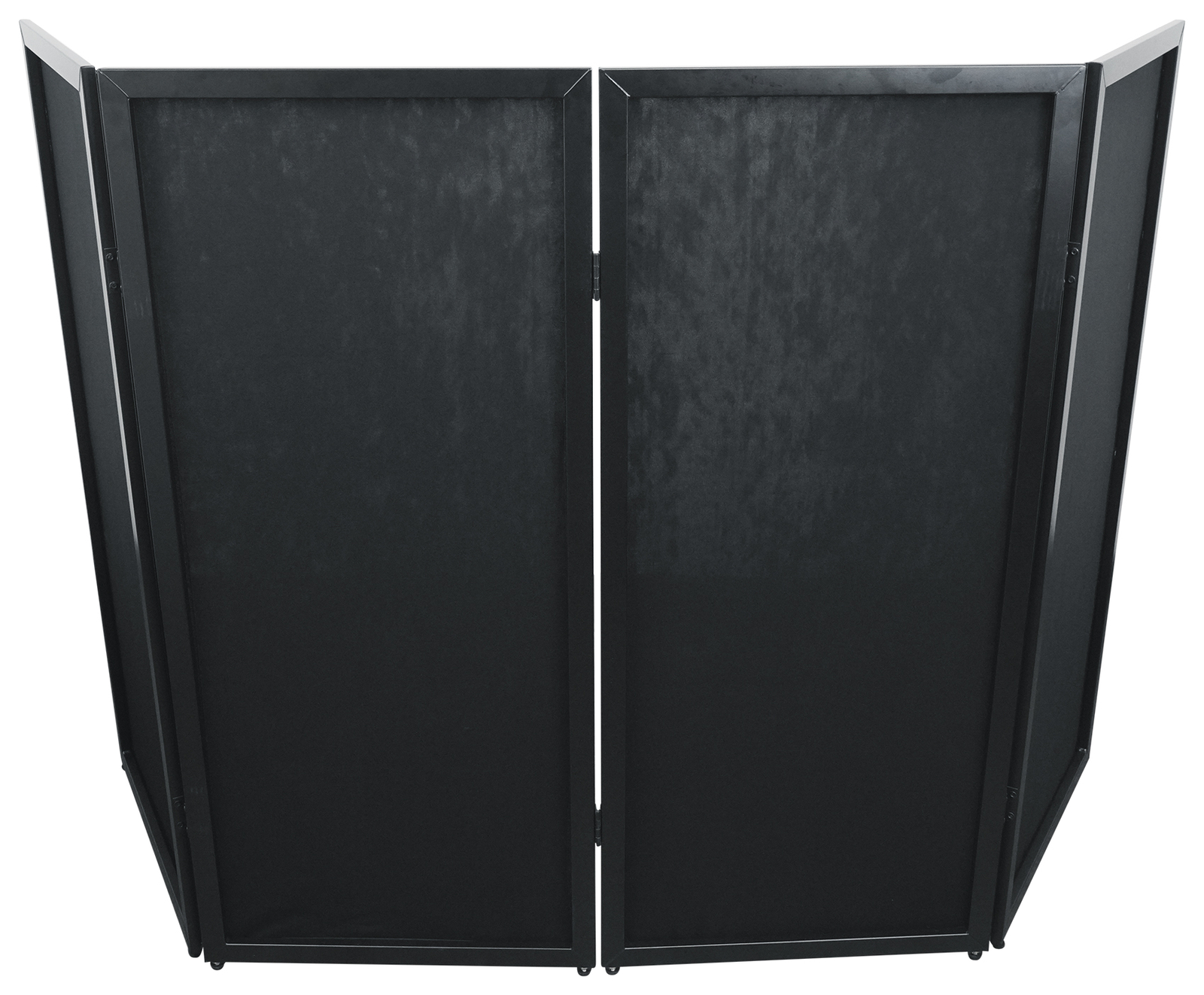 Rockville RFSSB Black DJ Event Facade 80" x 44" Steel Frame Booth+Travel+Scrim