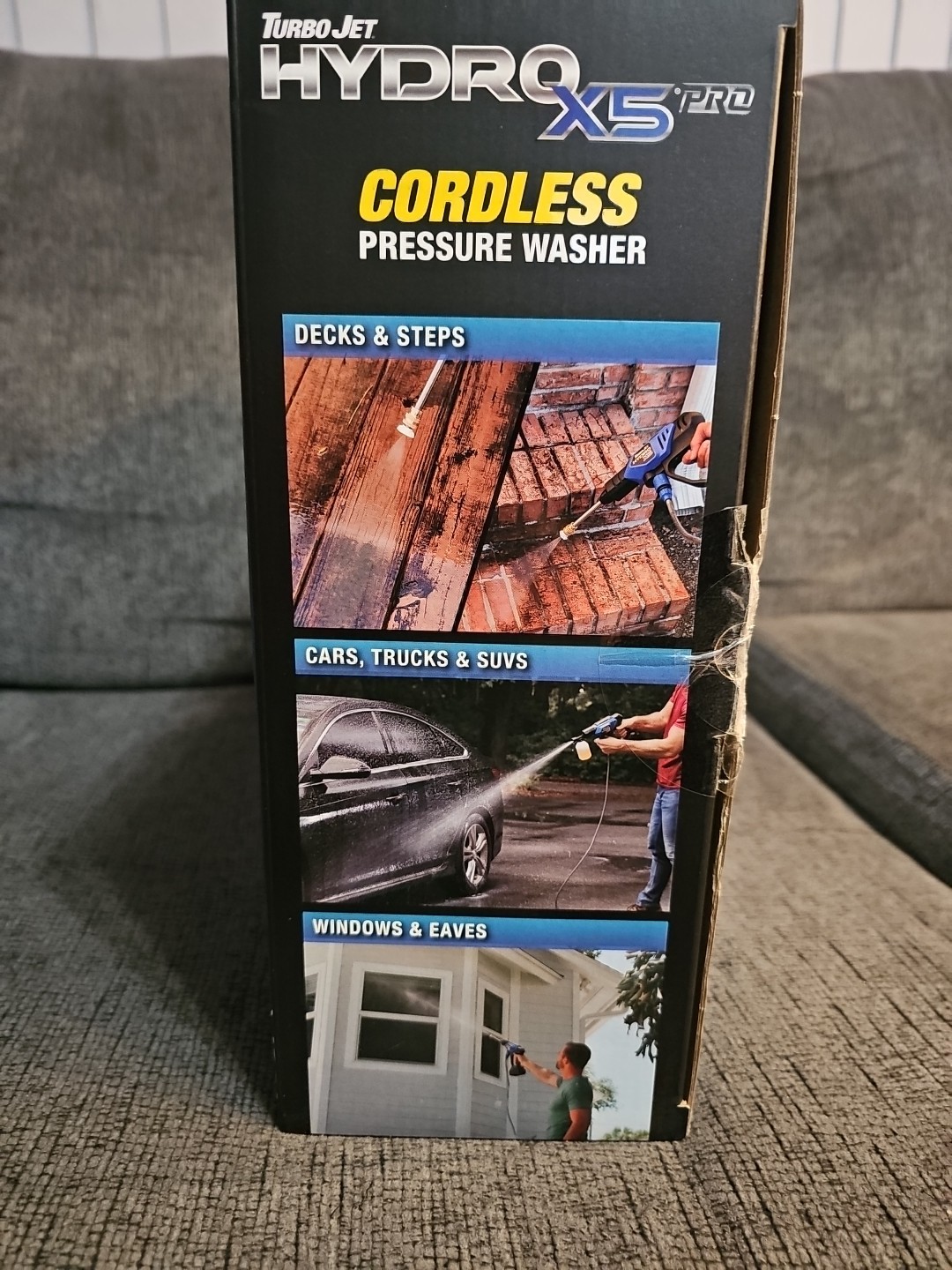 Turbo Jet Hydrox5 Pro Portable Cordless Pressure Washer With 21V 3000Mah Battery