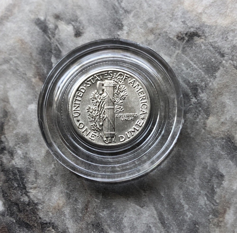 1935 Silver Mercury Dime In Brilliant Uncirculated Condition