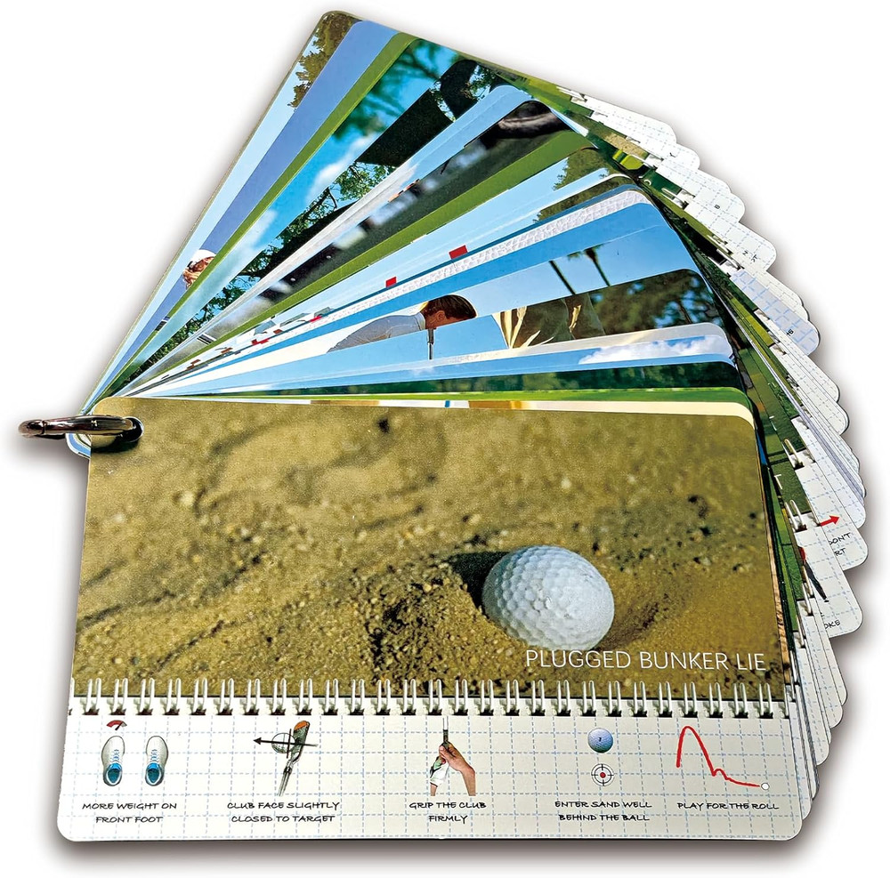 Golf Reference Cards | Pocket Survival Guide and Golf Instruction Booklet | Comp