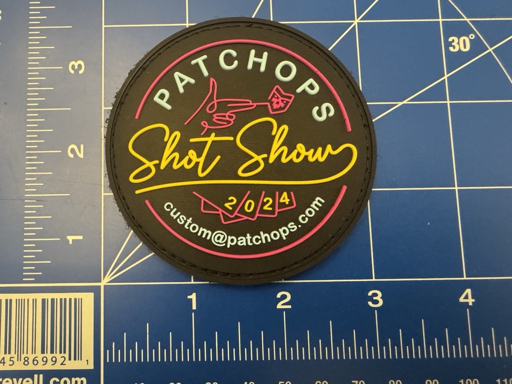 3M Patchops PVC V BACK PATCH Shot Show 2024 Quality Tactical Patch Ops Colorful