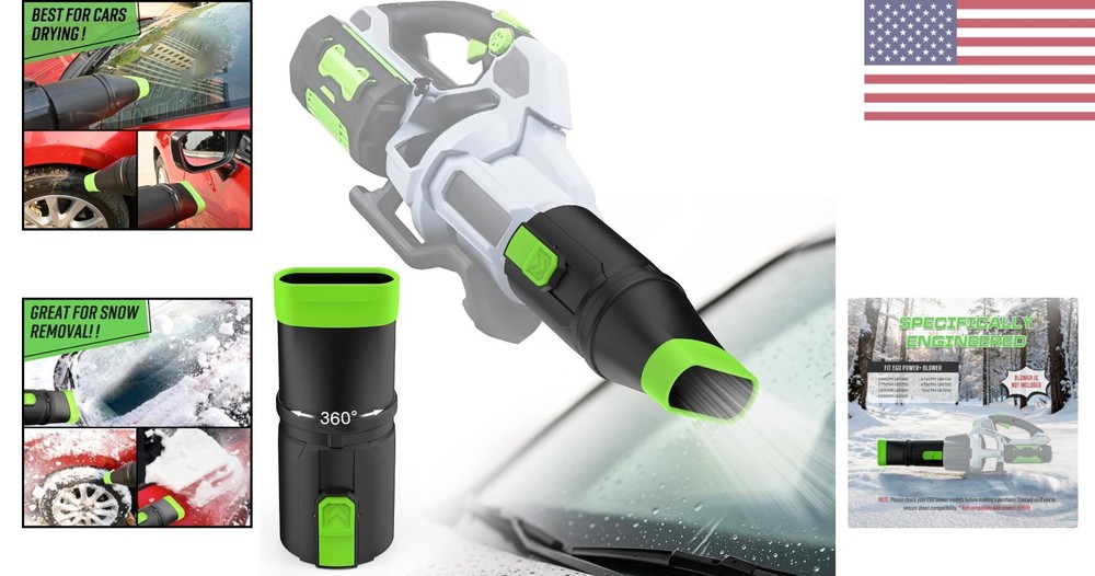 Efficient 360° Adjustable Car Drying Nozzle for EGO Leaf Blower Models 530-765