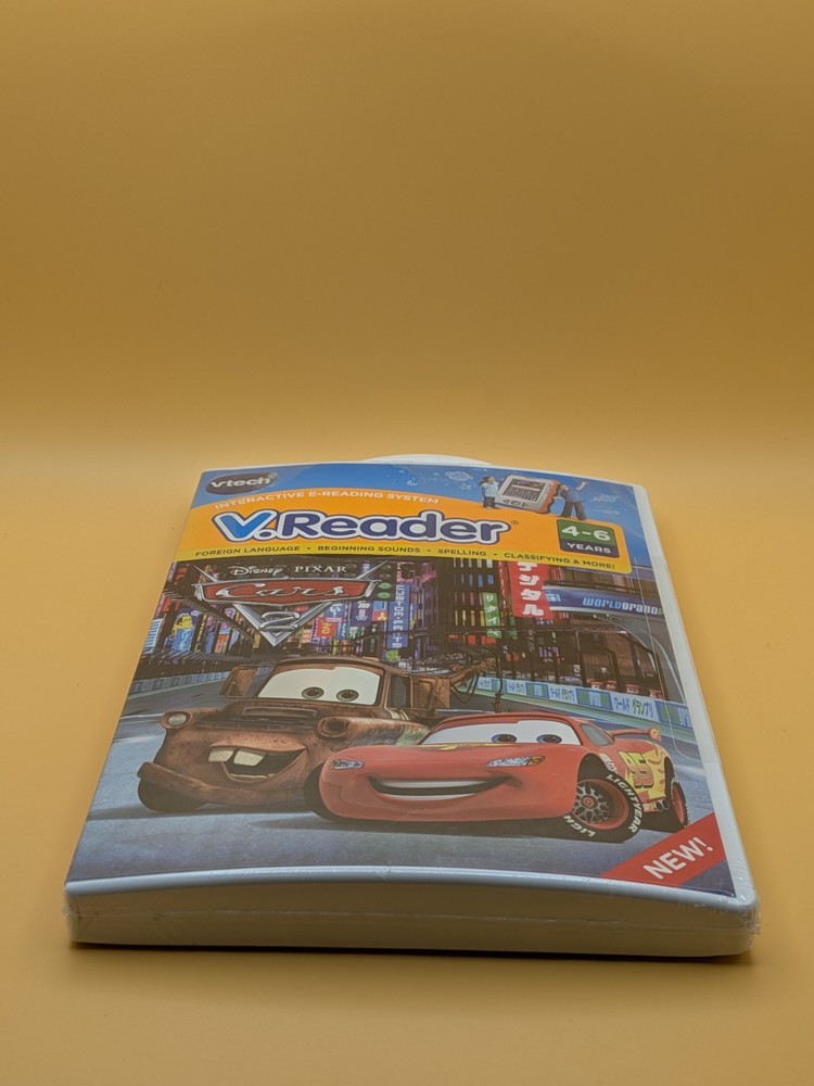 Vtech V.Reader Cars 2 Interactive E-Reading System-Ages: 4-6 Years - Sealed