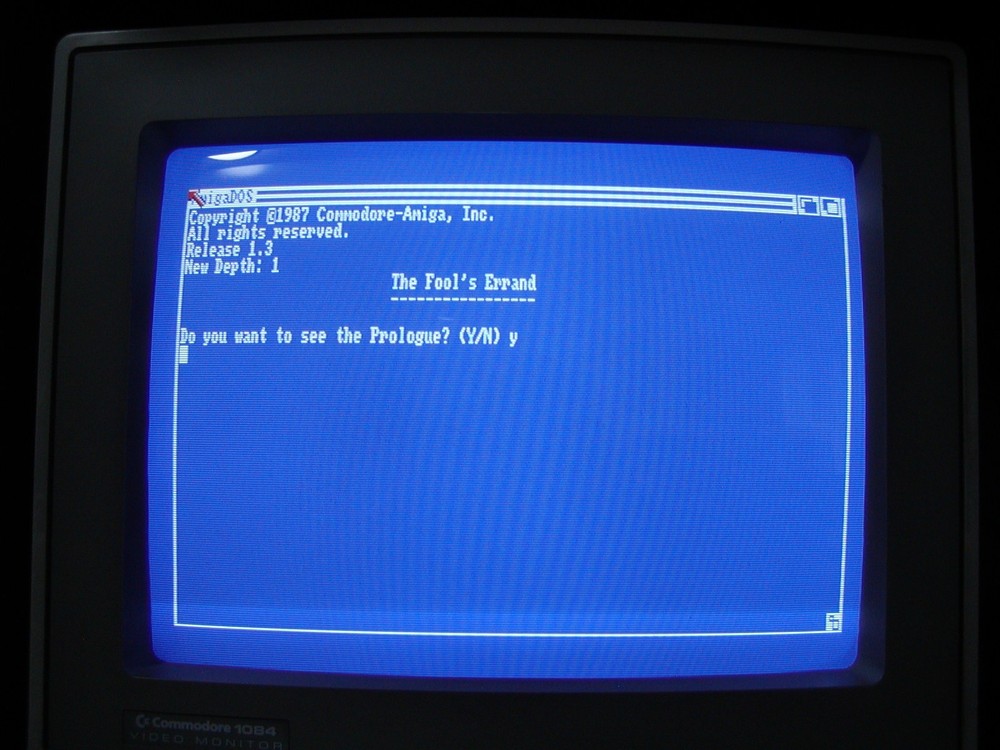 Commodore Amiga FOOL's ERRAND , (2) Original Master with Manual, Code Wheel +.