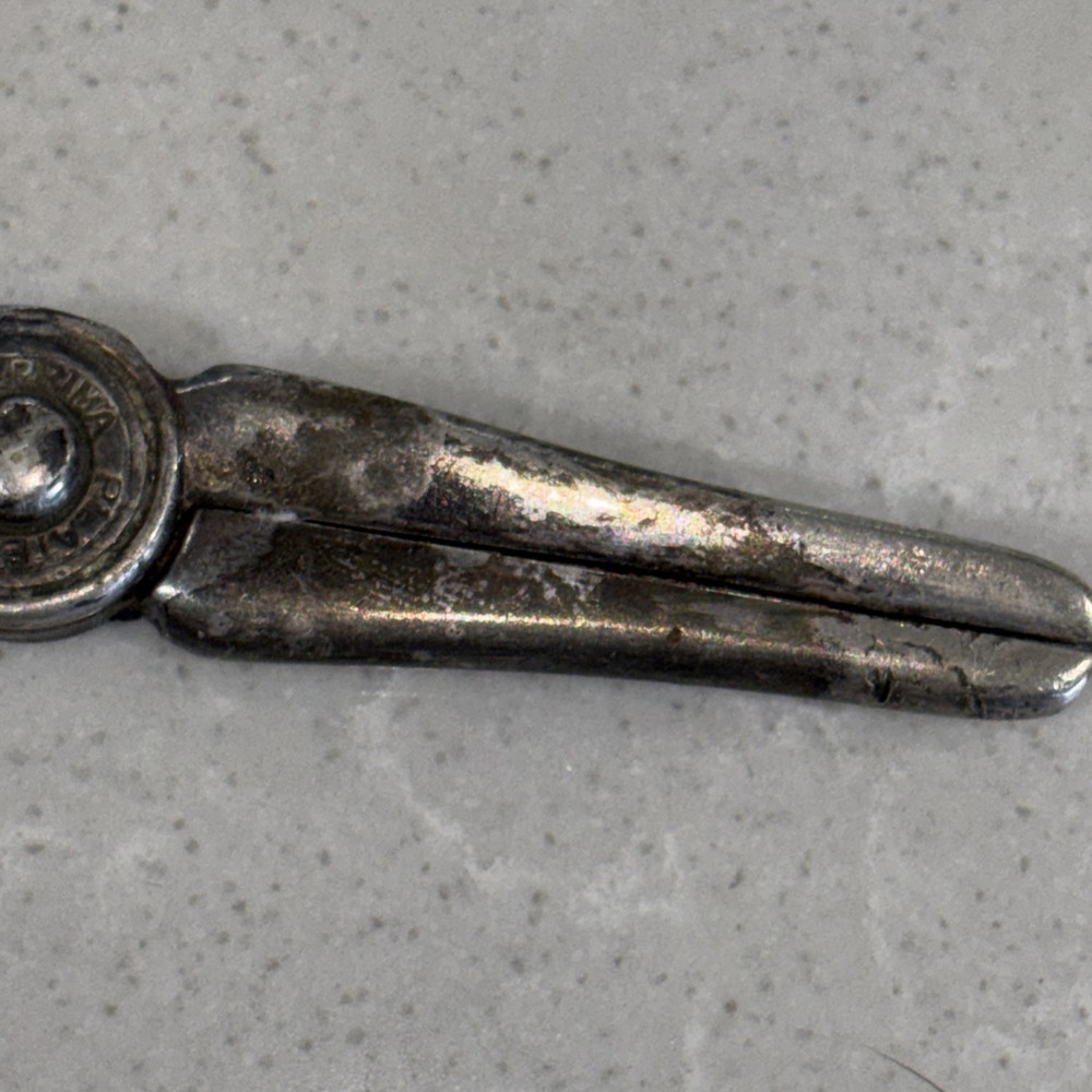 Vintage Mema Sweden Silver Plated Grapevine Small Sewing Scissors