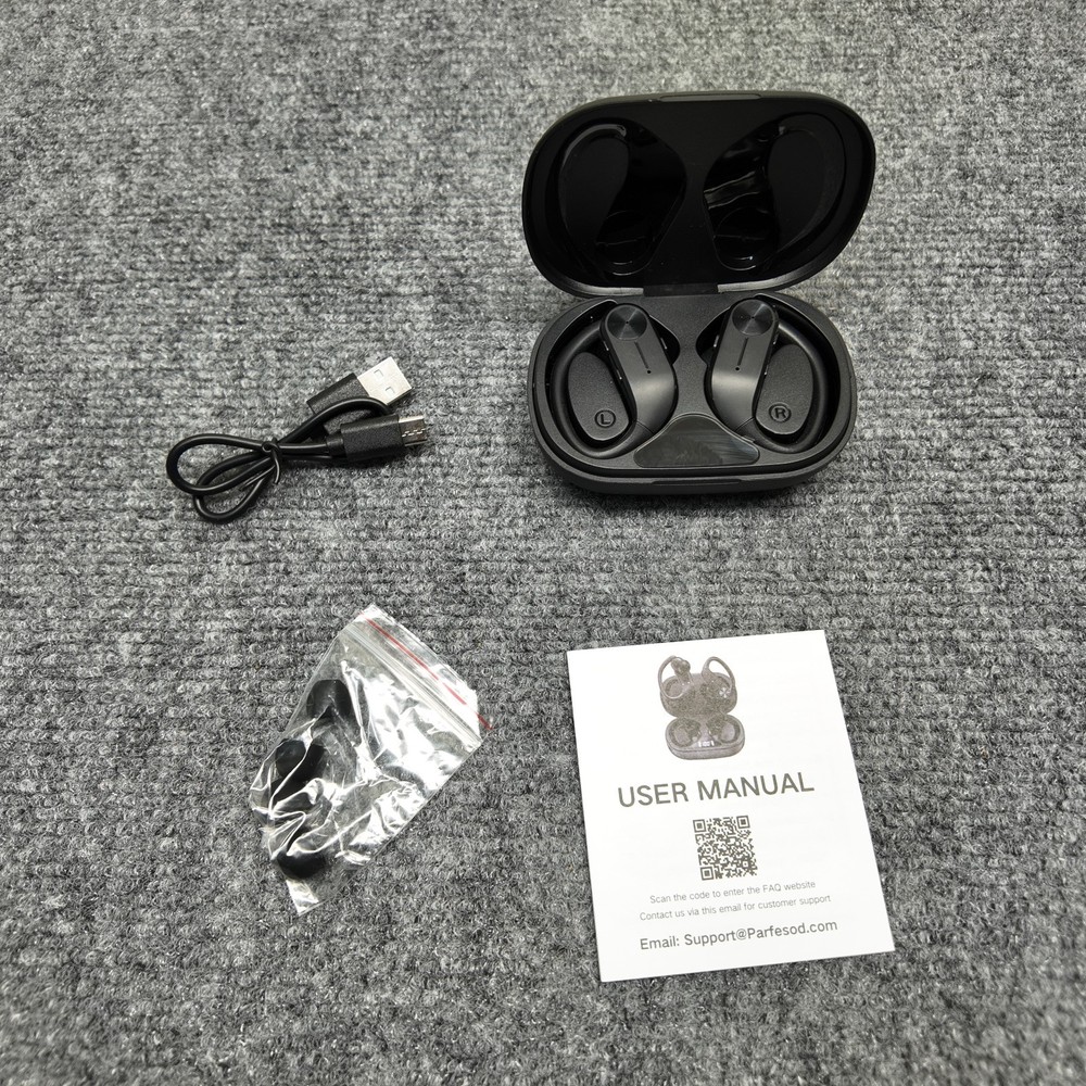 Real Time AI Translator Earbuds 166 Languages Bluetooth iOS Android Black