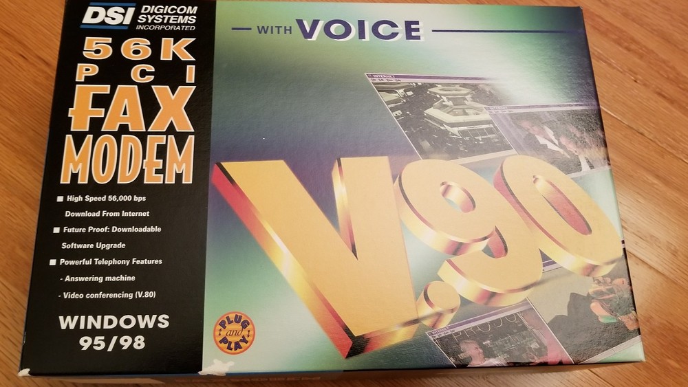 Creative 56k pci data fax v.90 modem with voice