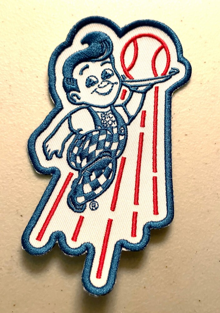 Bob's Big Boy Restaurant Dodgers Baseball Character Patch - NEW