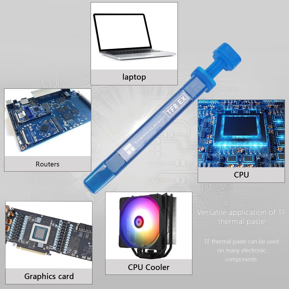 TF8 EX Thermal Paste 2.9g 14W/m.k High Performance CPU GPU With Spatula