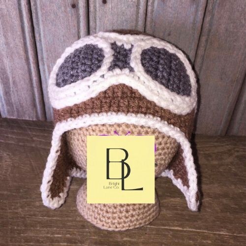 Crochet Aviator Hat All Sizes Available