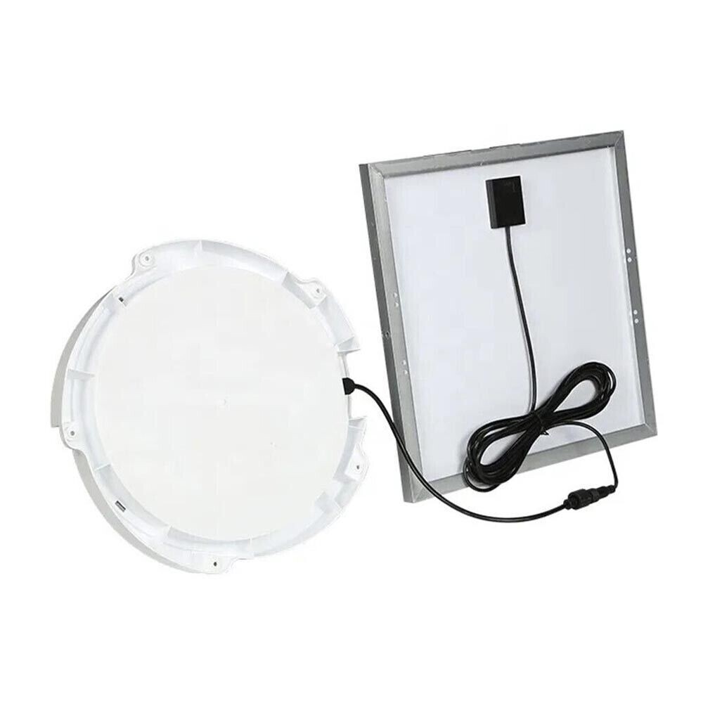 LED Ceiling Light Solar Panel Rechargeable Lamp 60w White Light Outdoor