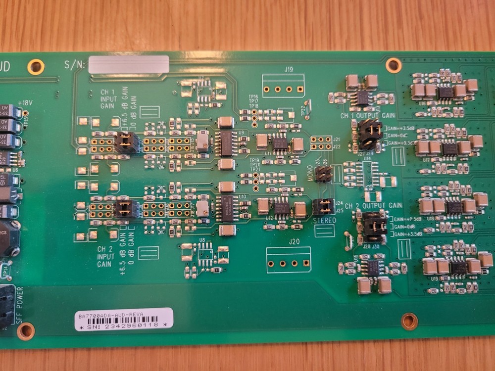 Evertz 7700ADA-AUD Balanced Analog Audio Distribution Amplifier + 3RU backplane